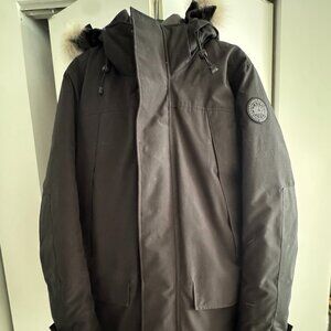 Canada Goose Langford Black Jacket with Fur